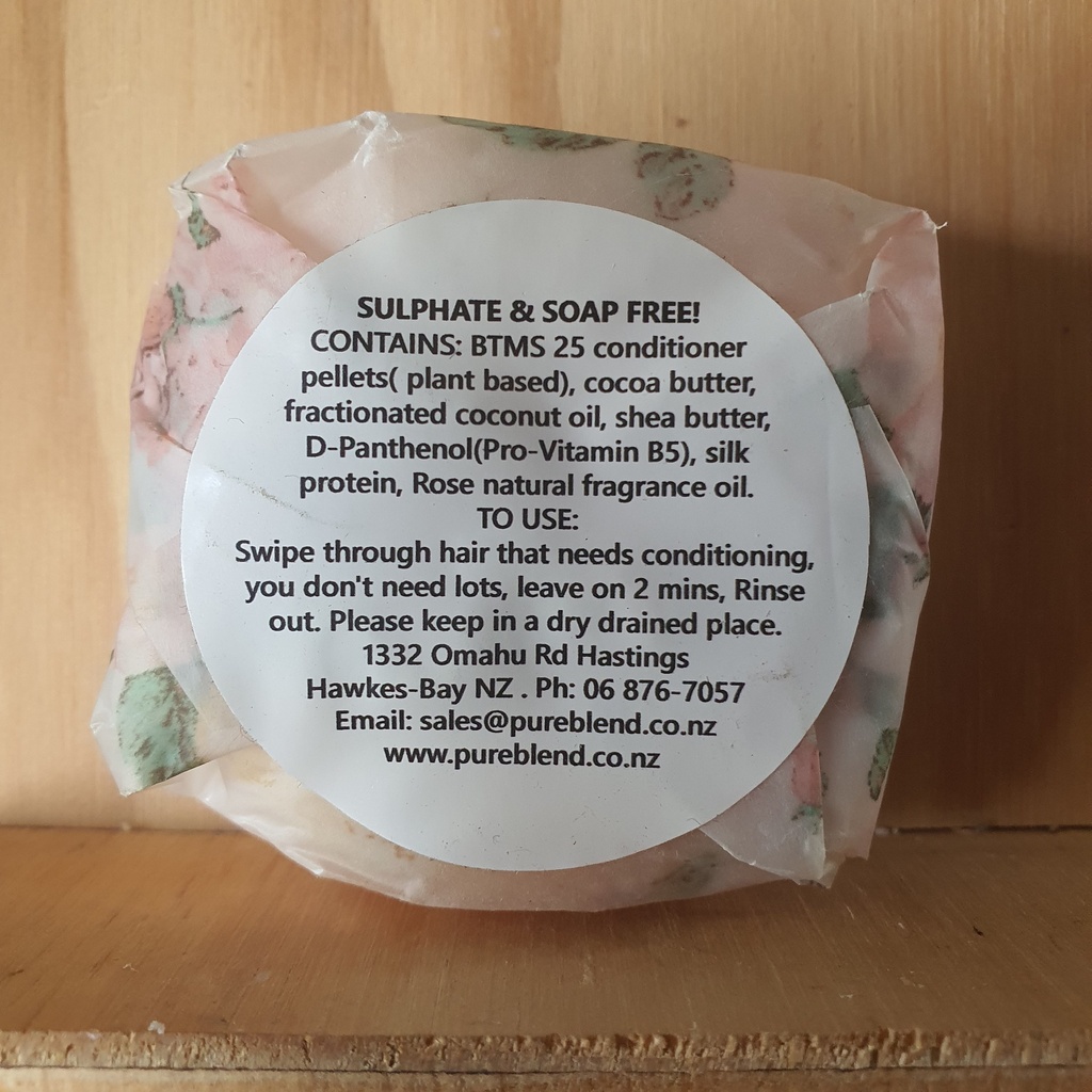 Pure Blend Conditioner Round Bar 60g Rose