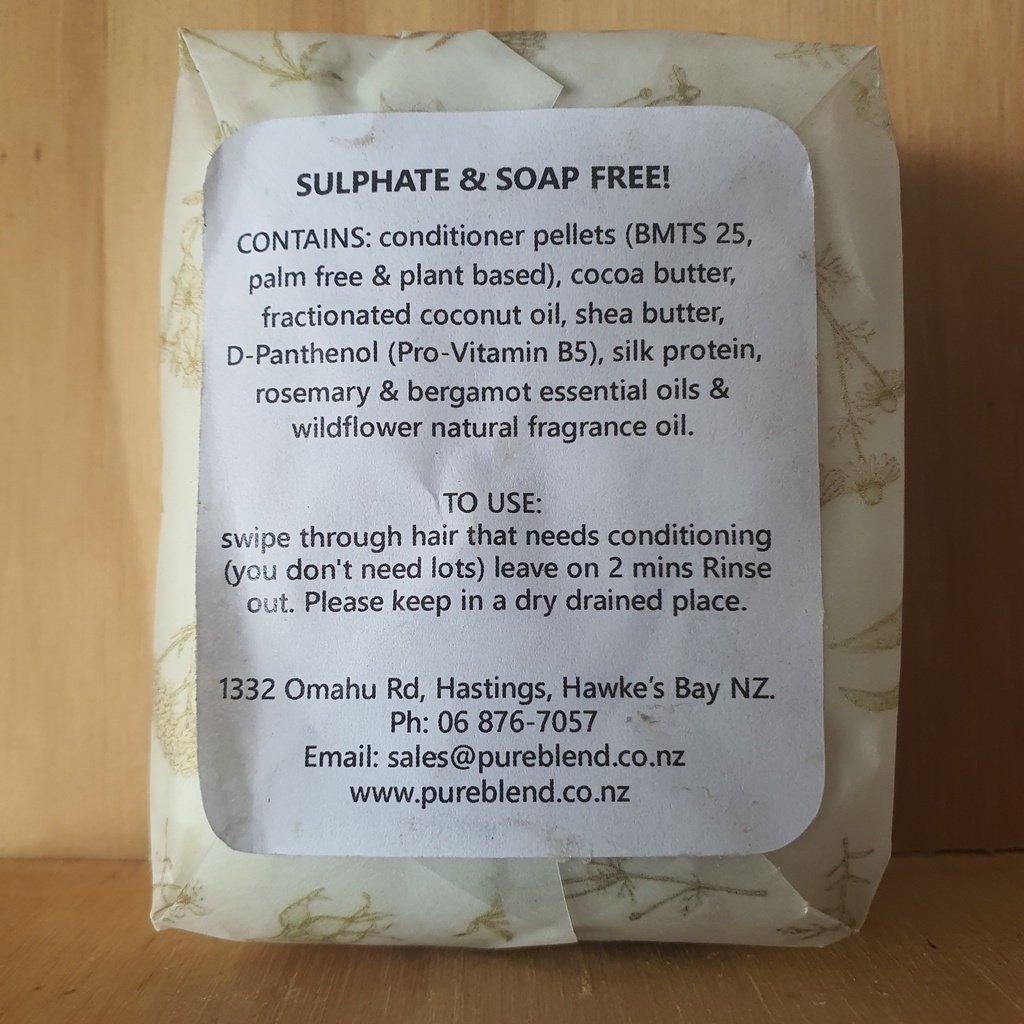 Pure Blend Conditioner Bar 100g Rosemary, Bergamot & Wildflowers