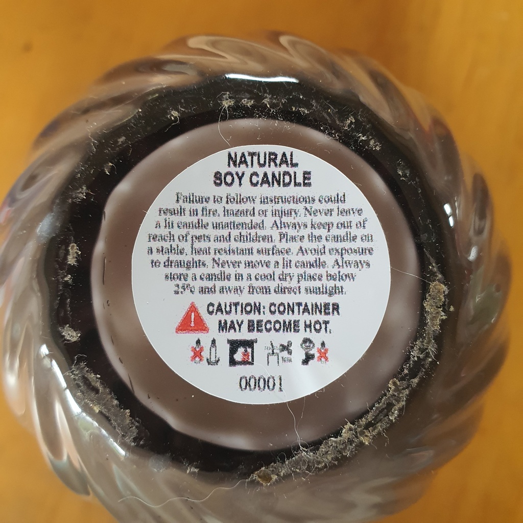 Pure Blend Candle Glass Swirl Turkish Coffee