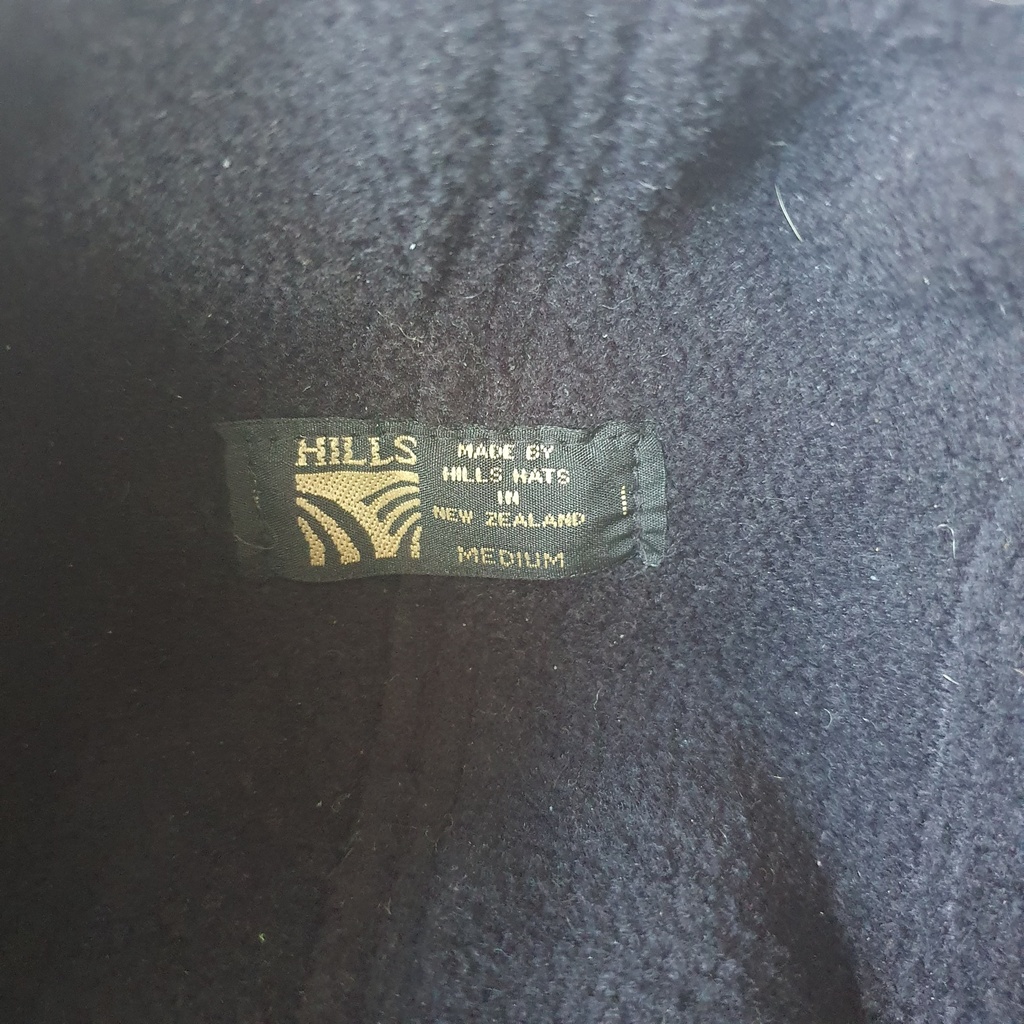 Hill Hats - Charcoal Check Flap Cap (L)