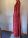 Vintage Rich Melon Silk Dress