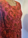 Vintage Rich Melon Silk Dress