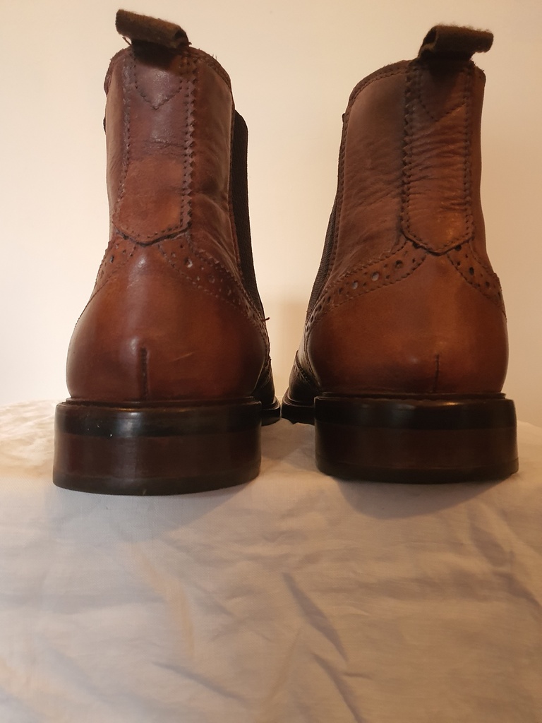 Mens Leather Tan Ankle Boot sz47