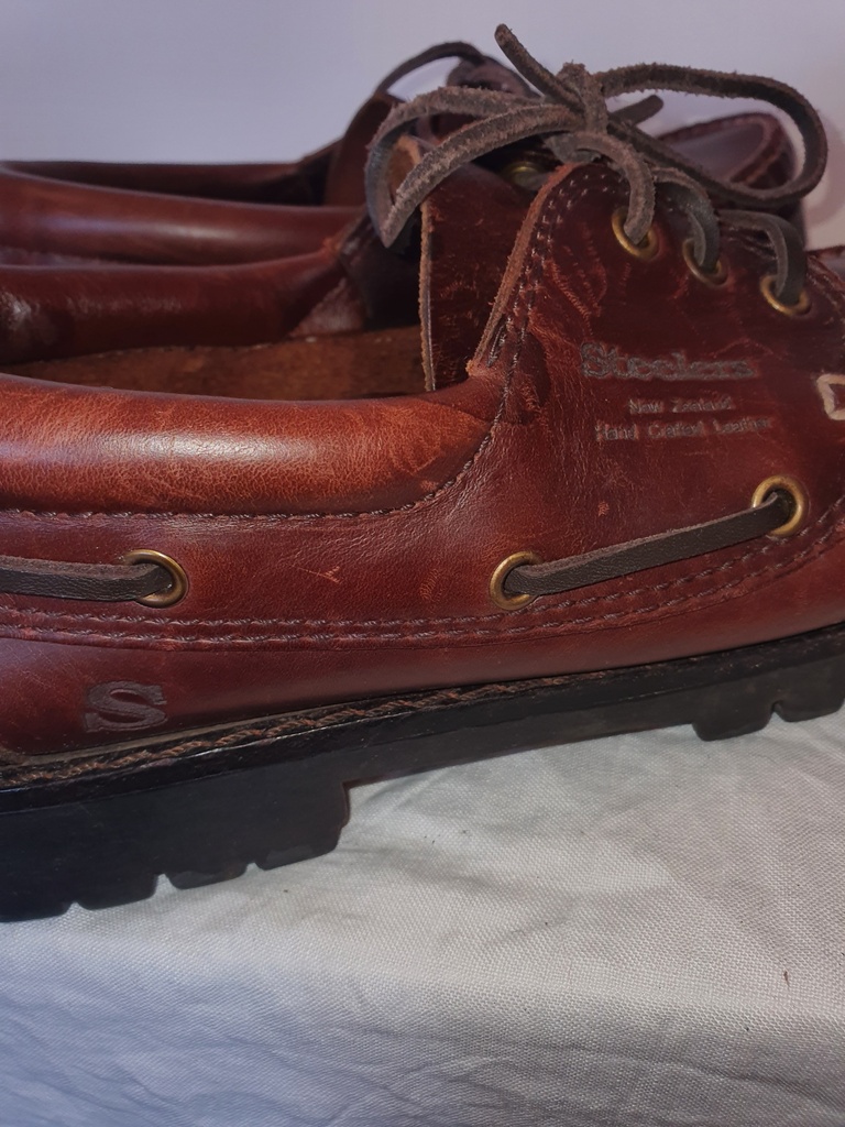 Mens Brown Boat Shoes (sz45 / UK 11)