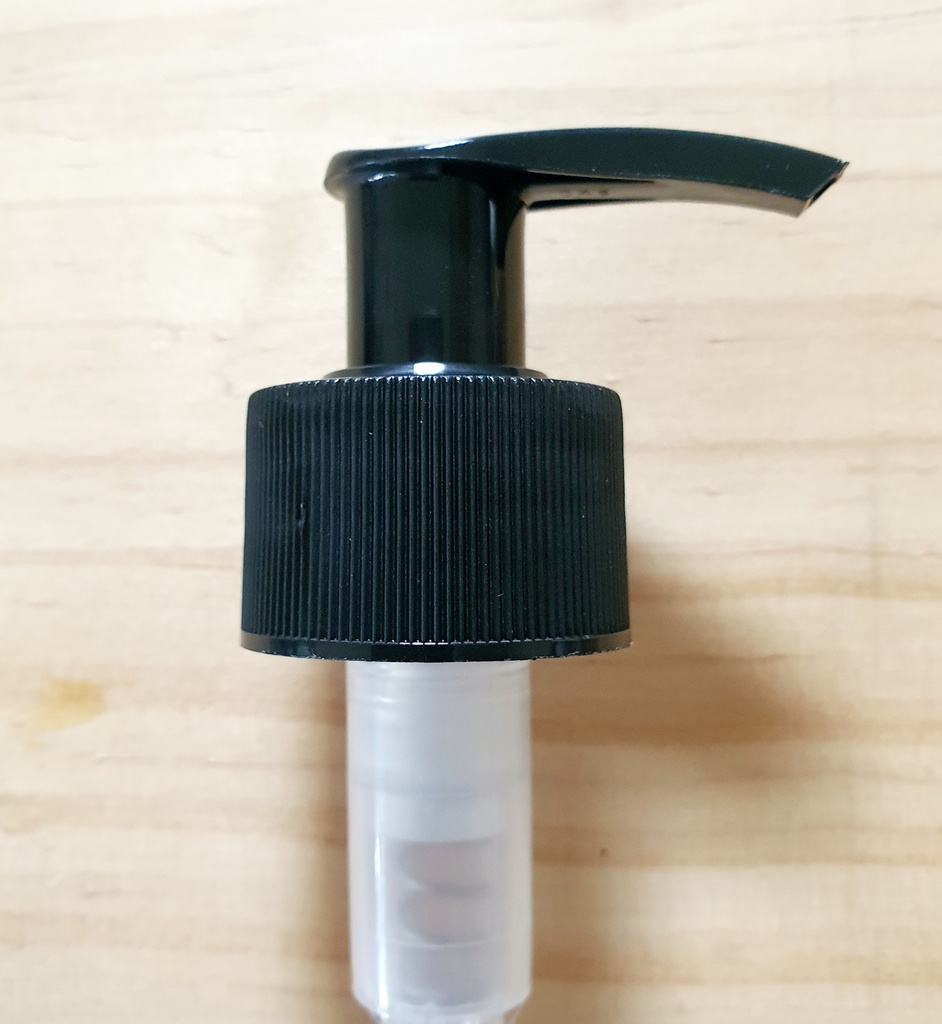[A030301202] 28/410 - Palm Dispenser Pump 1cc Ribbed Black