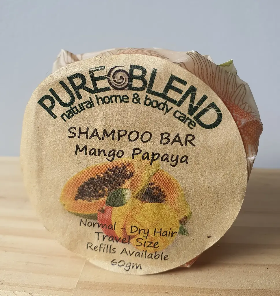 Pure Blend Mango and Papaya Shampoo Bar (Round)