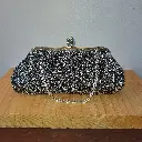 Preloved Purse - Silver Sparkley Clutch