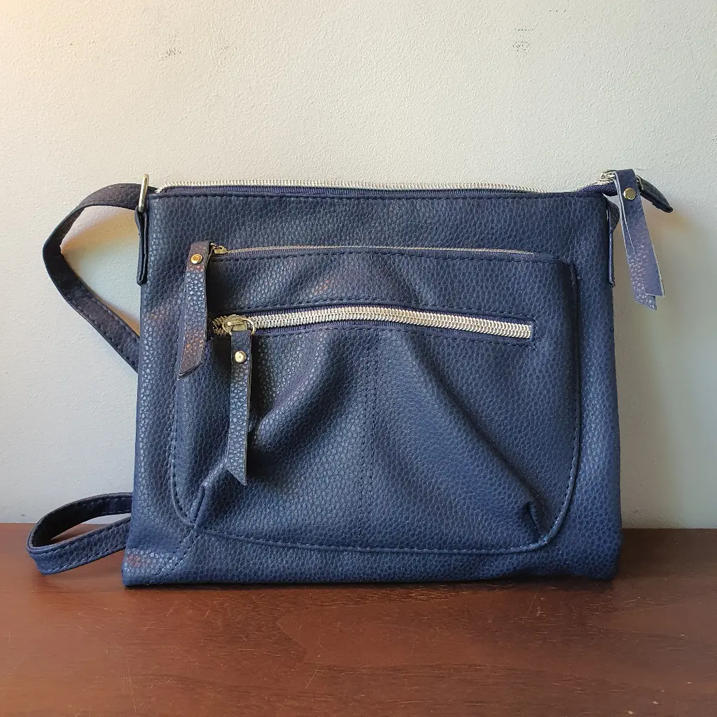 Preloved Navy Satchel Bag