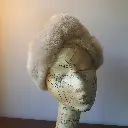 Preloved Womens Hat - Vintage Cloche Fawn Fur Look