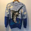 Preloved Mens Knit Top - Marlin Fish