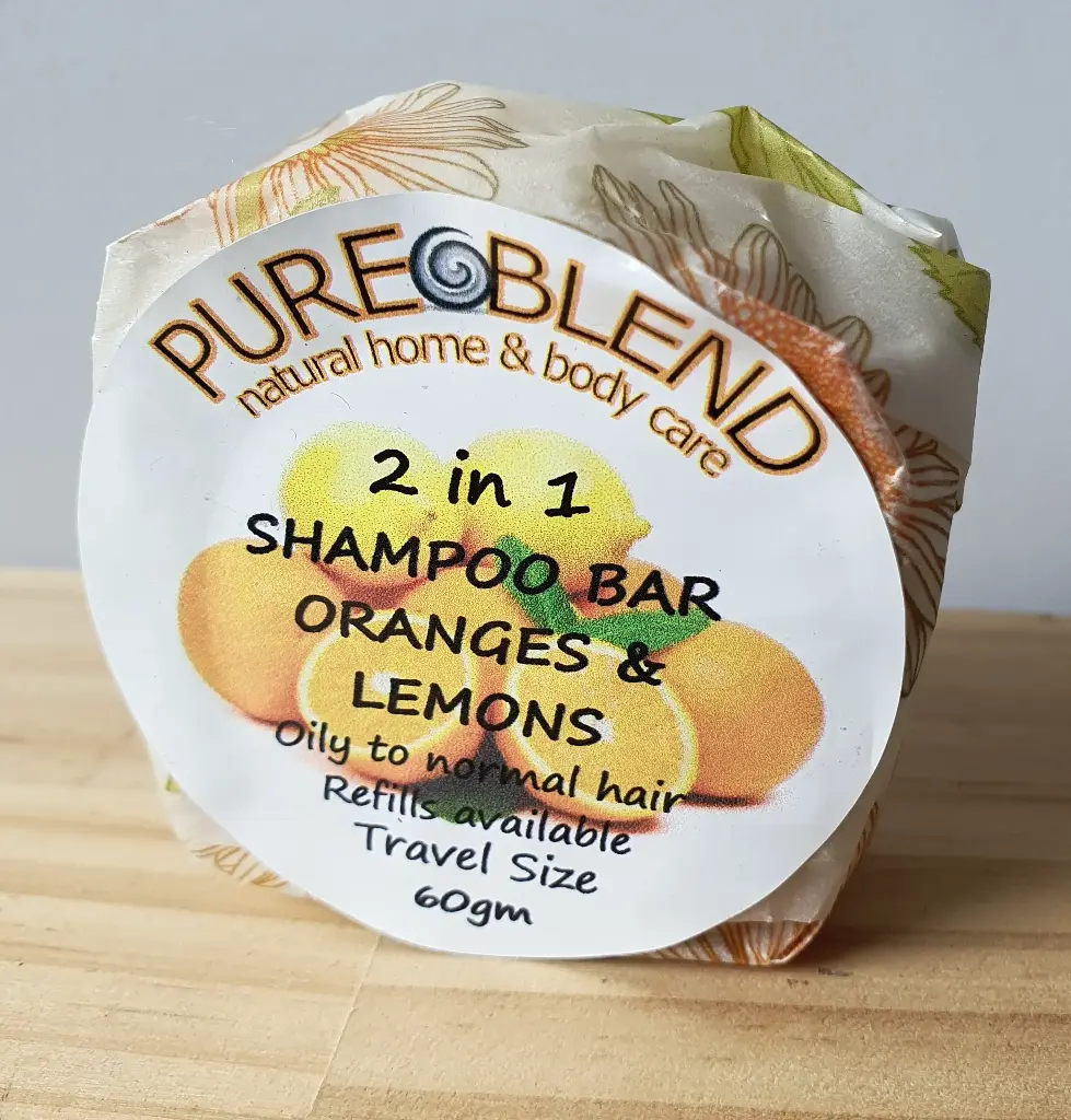 Pure Blend Oranges and Lemons Shampoo Bar (Round)