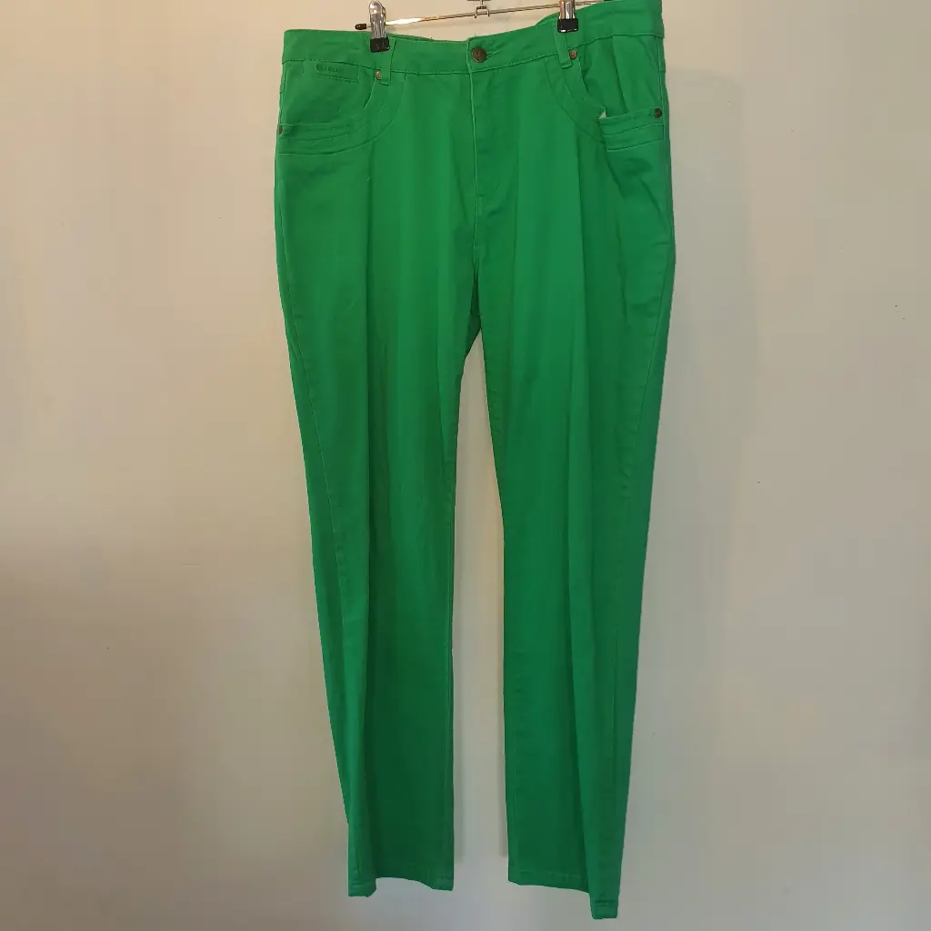 [WJP01] Preloved Womens Jeans - Vassalli Apple Green size 16
