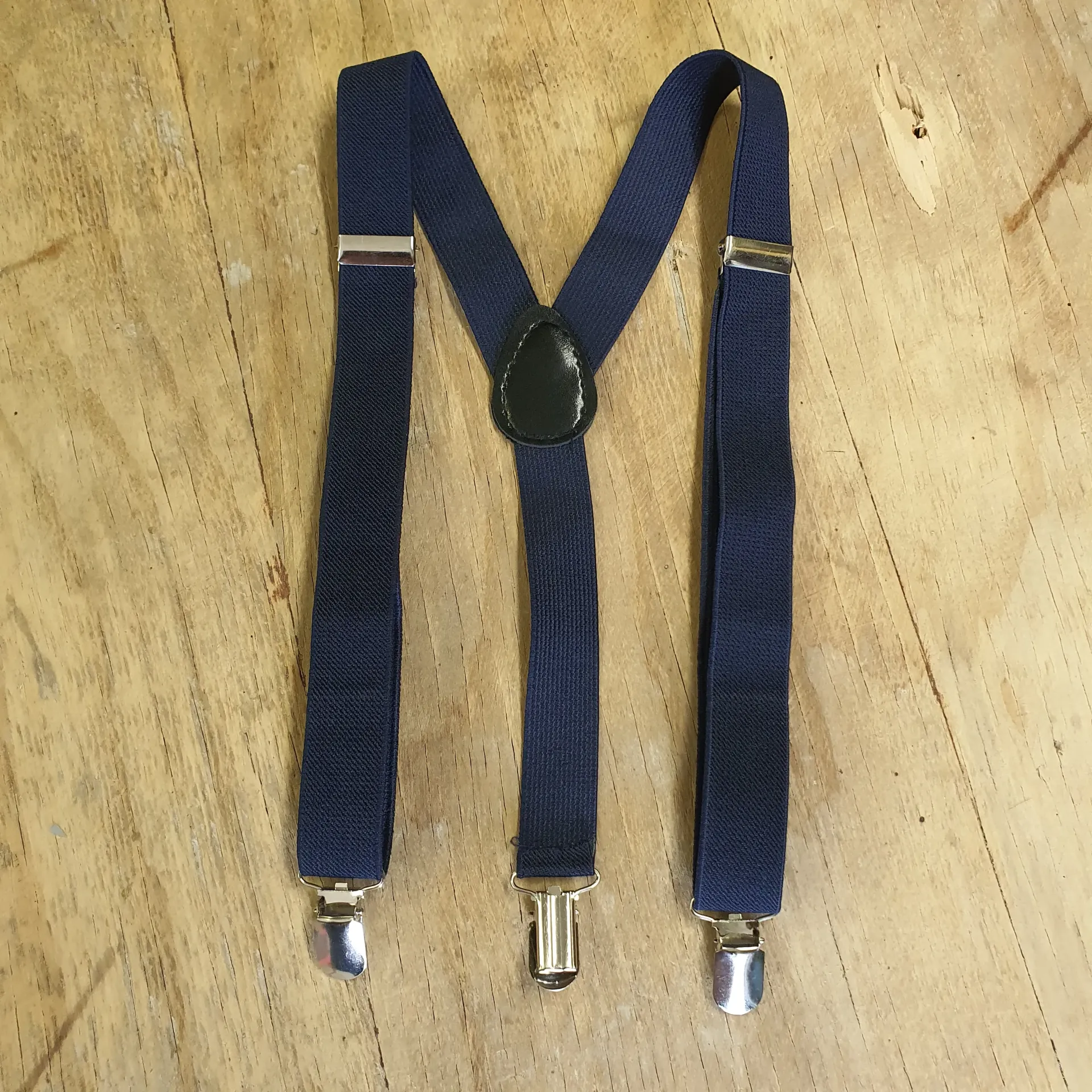 Preloved Boys Braces Clip End - Navy