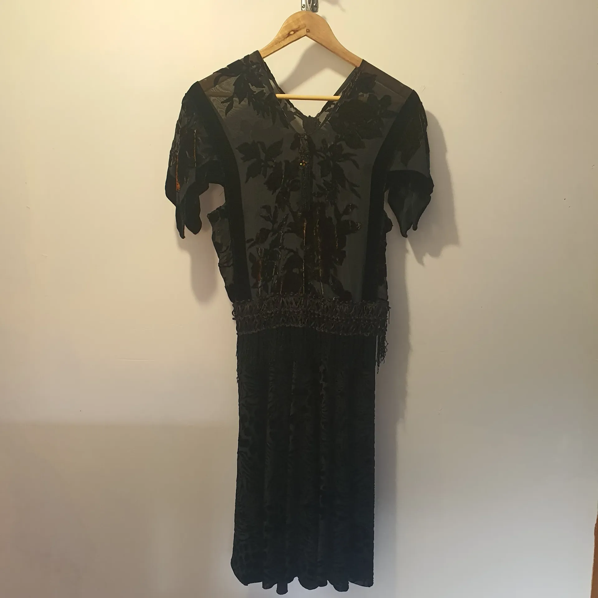[WDS04] Preloved Womens Dress - Black Vintage sz8-10