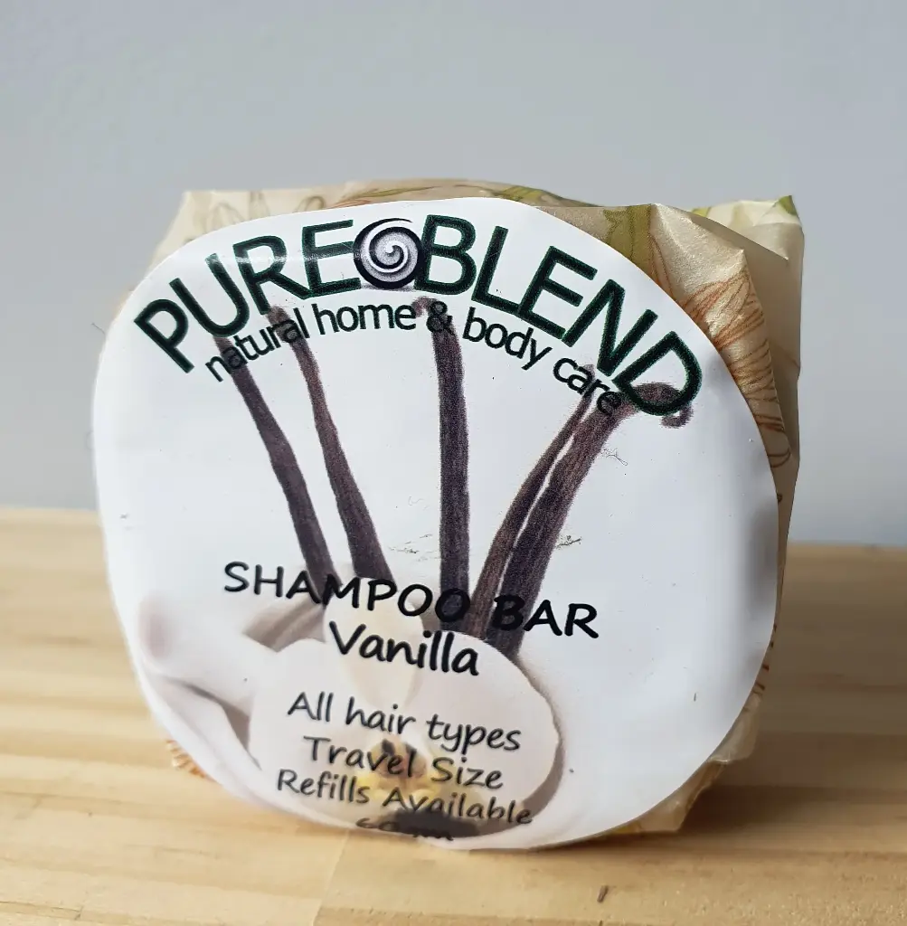 [PBSBRNDV] Pure Blend Vanilla Shampoo Bar (Round)