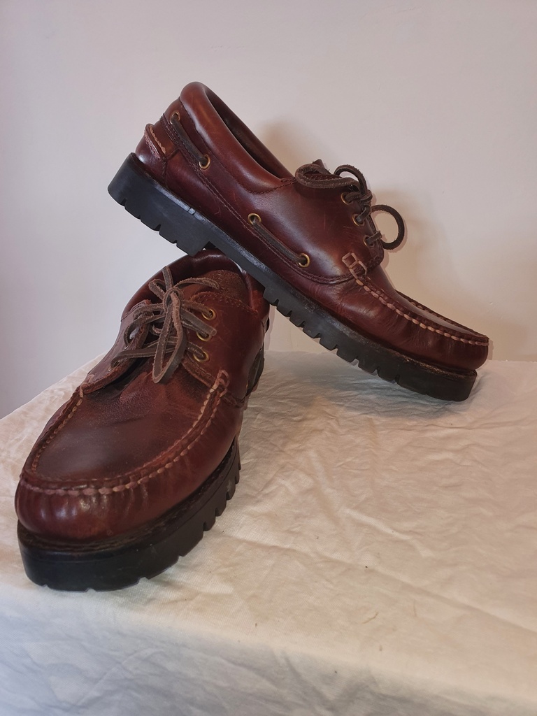 [FW03] Mens Steelers Brown Boat Shoes