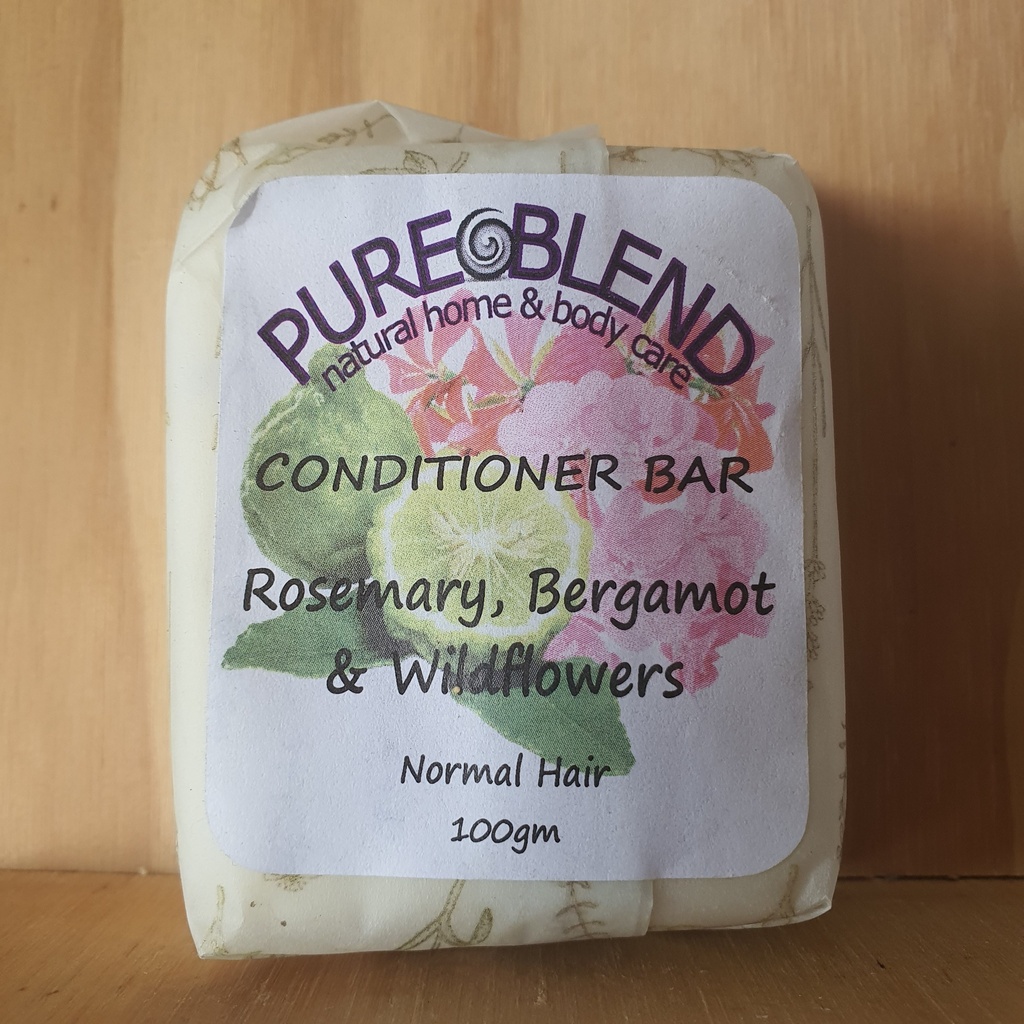 [PBCBRBW100] Pure Blend Rosemary, Bergamot, Wildflowers Conditioner Bar (Rectangle)
