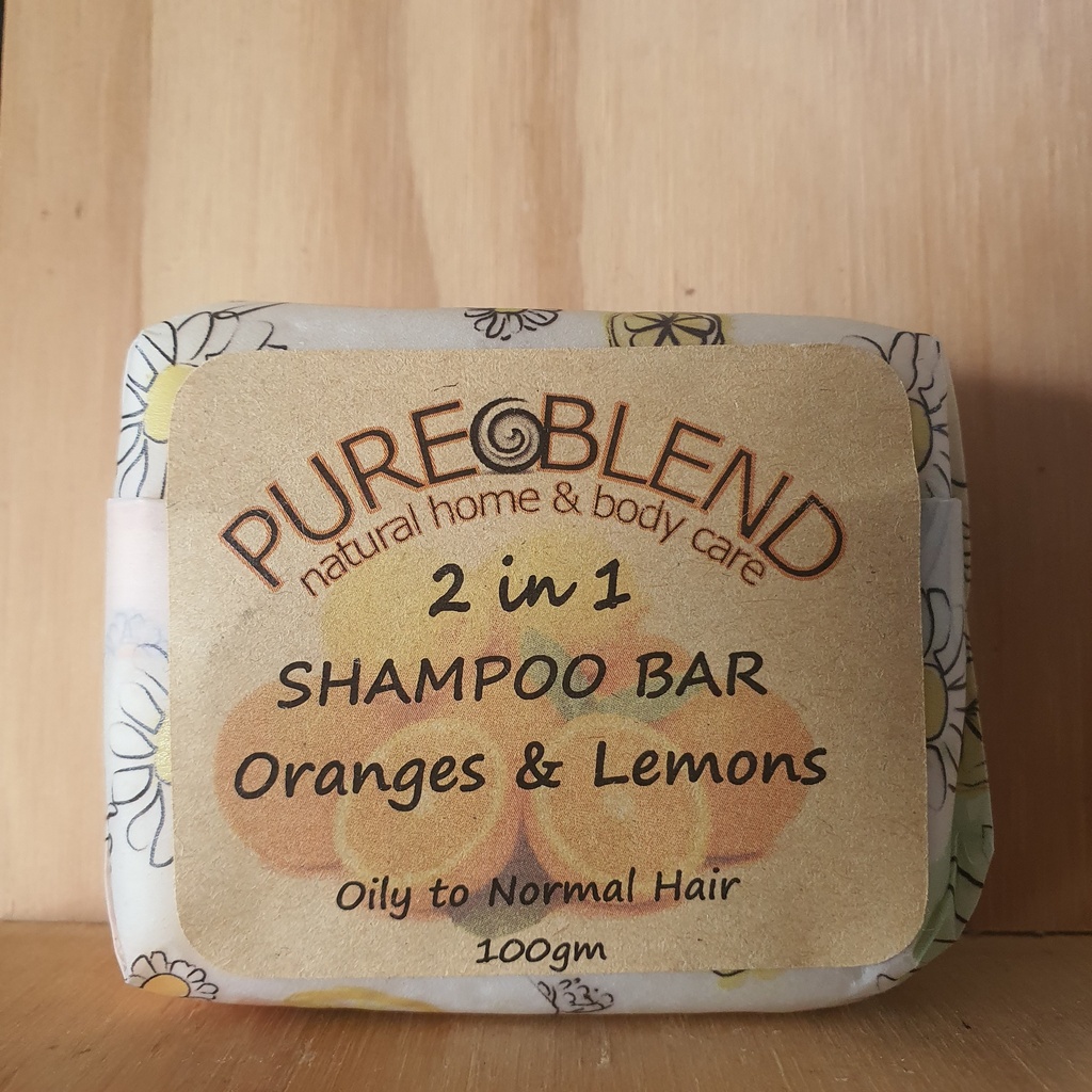[PBSBOL100] Pure Blend Oranges and Lemons Shampoo Bar (Rectangle)