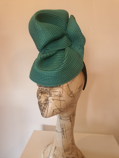 [FAS003] Flossie and Dean Teal Twist Fascinator
