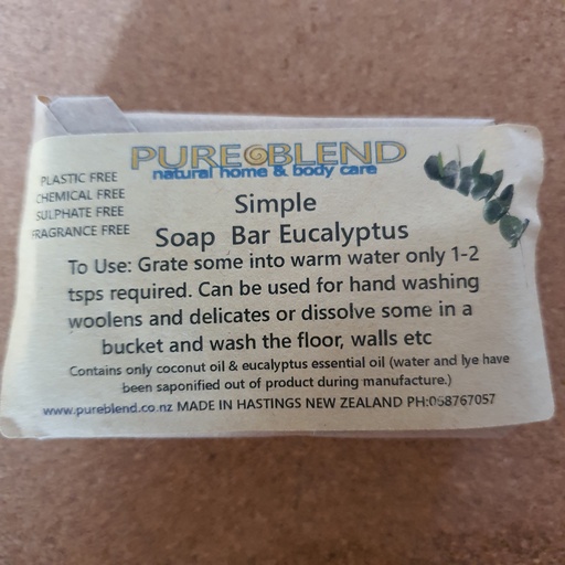 [PBLSESB] Pure Blend Simple Eucalyptus Soap Bar